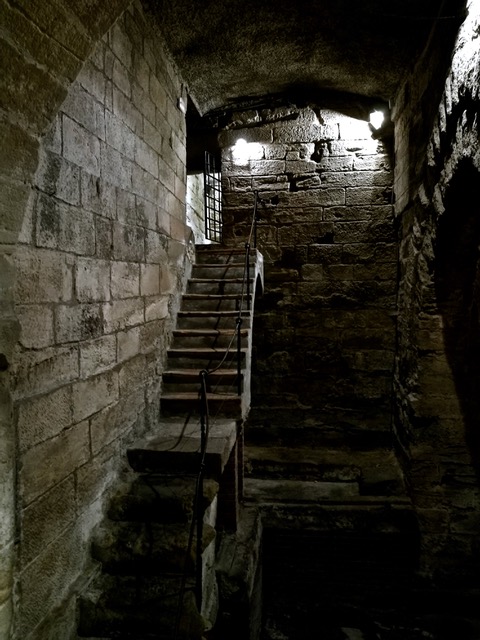 Roman prison and river dock in the basement of Lérida's city hall. Photo © Karethe Linaae